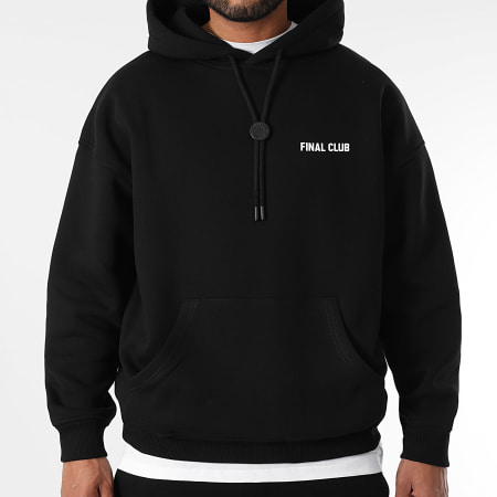 Final Club - Conjunto de sudadera con capucha y pantalón de chándal Big Back Negro
