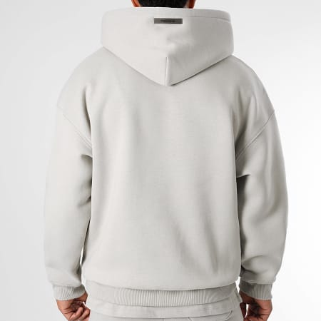 Final Club - Conjunto de sudadera con capucha y pantalón de chándal Small Front Gris