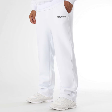 Final Club - Conjunto de sudadera y pantalón de chándal Big Back Crewneck Blanco