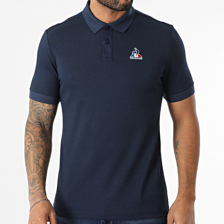 Le Coq Sportif - Polo Manches Courtes Essential N1 2422108 Bleu Marine