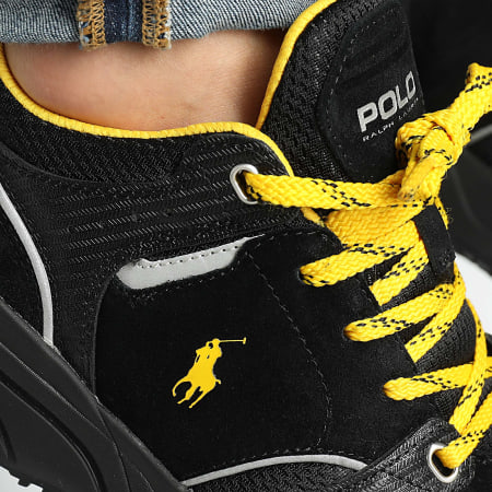 Polo Ralph Lauren - Trackster 250 Black Yellow sneakers - Ryses