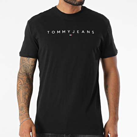 Tommy Jeans - Tee Shirt Linear Logo 0744 Noir