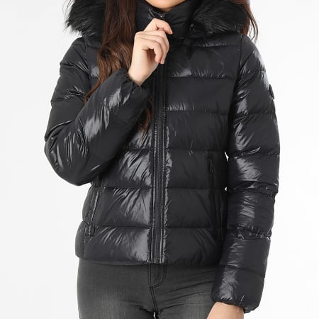 Tommy Hilfiger - Doudoune Capuche Femme Gloss Down Tyra 3520 Noir