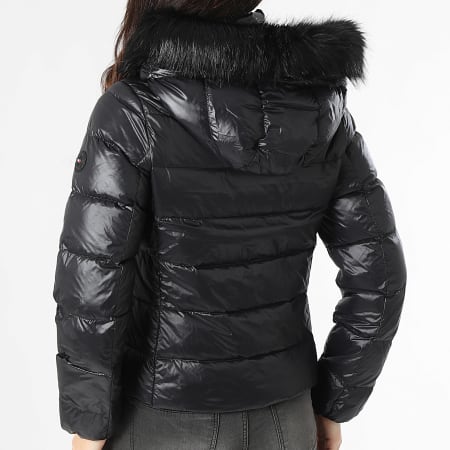 Tommy Hilfiger - Doudoune Capuche Femme Gloss Down Tyra 3520 Noir