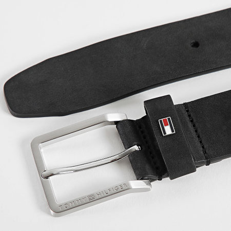 Tommy Hilfiger - Ceinture Oliver Nubuck 3.5 3019 Noir