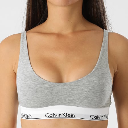 Lightly Lined Calvin Klein Brassiere Grise Calvin Klein Soutien