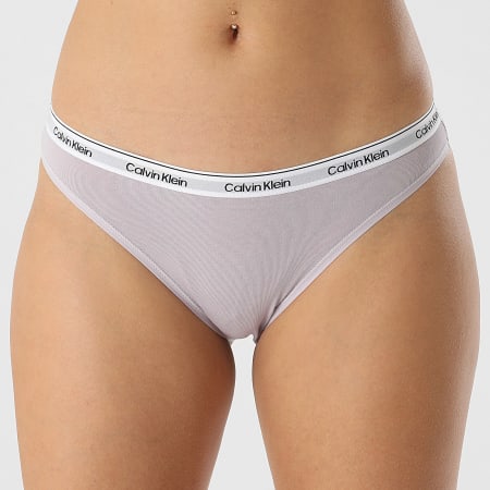 Calvin Klein - Set van 3 damesslips QD5207E Wit Lavendel Donker Paars