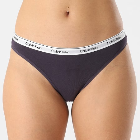 Calvin Klein - Set van 3 damesslips QD5207E Wit Lavendel Donker Paars