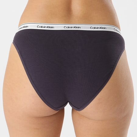 Calvin Klein - Set van 3 damesslips QD5207E Wit Lavendel Donker Paars