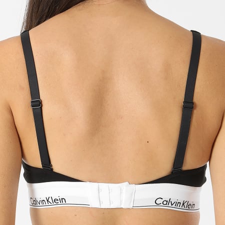 Calvin Klein - Sujetador Bralette Mujer Ligeramente Forrado QF7586E Negro