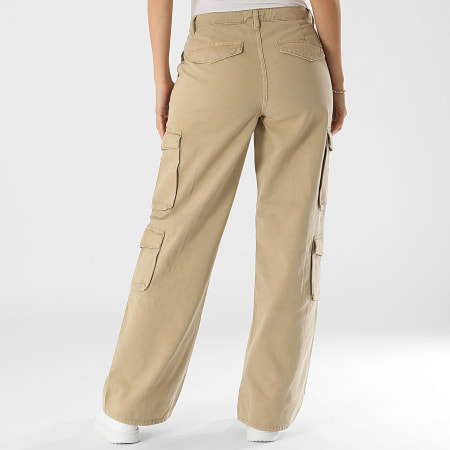 Only - Pantalon Cargo Femme Mirren Beige