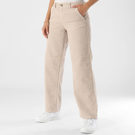 White Beige Corduroy Pants Womens Levi's Ribcage Straight Ankle