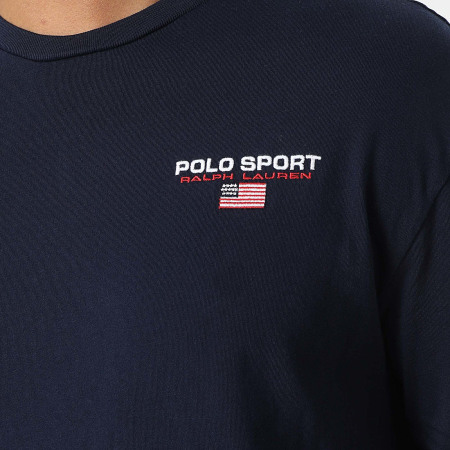 Polo Sport Ralph Lauren - Tee Shirt Manches Longues Logo Sport Bleu Marine