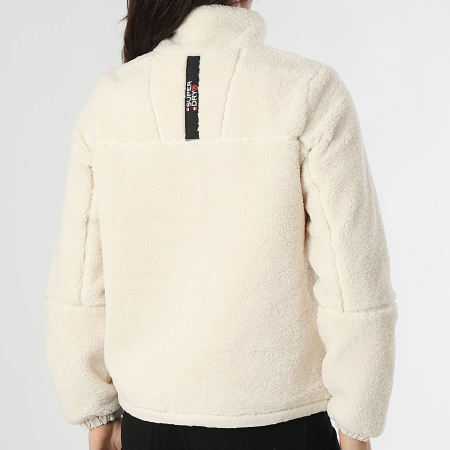 Superdry & Co ACTIVE FULL ZIP - Veste Polaire - Rice White/jaune Clair