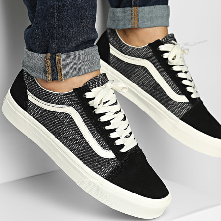 Vans - Zapatillas Old Skool CT8CJK1 Denim Check Negro