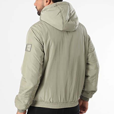 Calvin Klein - Veste Zippée Capuche 5596 Vert Kaki Clair