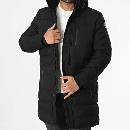 Deeluxe - Chirolong Long Hooded Parka 04V6606M Black - Ryses