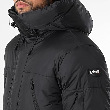 Schott NYC - Parka con capucha Elwin Negra