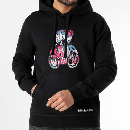 Teddy Yacht Club - Sweat Capuche Art Series Front Pink Noir