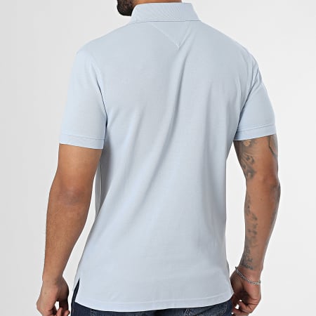 Tommy Hilfiger - Polo Manches Courtes Slim 1985 7771 Bleu Clair