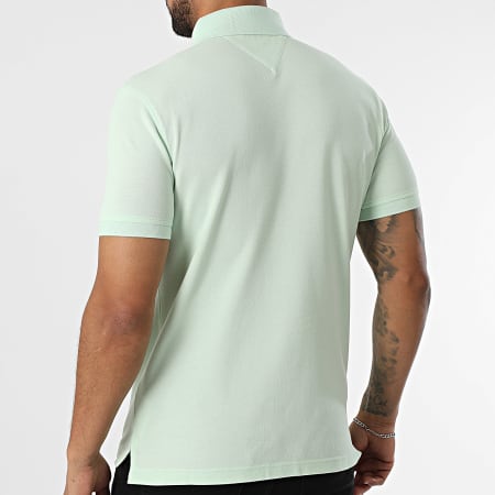 Tommy Hilfiger - Polo Manches Courtes Slim 1985 7771 Vert Clair