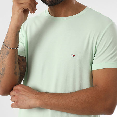 Tommy Hilfiger - Tee Shirt Slim Stretch 0800 Vert Clair