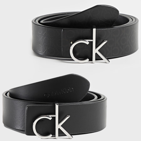 Calvin Klein - Ceinture Réversible Femme Logo Reversible Belt 3.0 3074 Noir