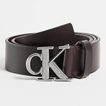 Calvin Klein Belt Round Mono Plate 2068 Brown Ryses