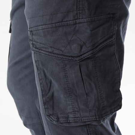 John H - Pantalon Cargo Large XQ05 Bleu Marine