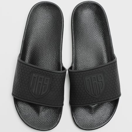 MA9 Mafia Nueve - Logo Blason zwarte teenslippers