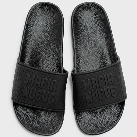 MA9 Mafia Nueve - Logo zwarte teenslippers