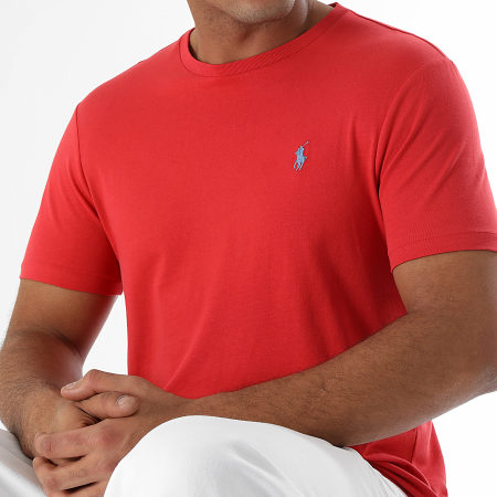 Polo Ralph Lauren Tee Shirt Original Player Custom Slim Fit Red