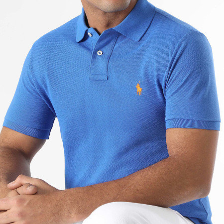 Polo Ralph Lauren - Polo Manches Courtes Slim Original Player Bleu Roi
