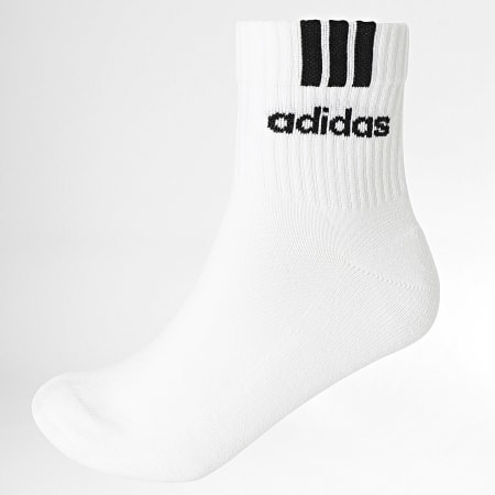 Adidas Sportswear - Lot De 3 Paires De Chaussettes 3 Stripes Linear HT3437 Blanc
