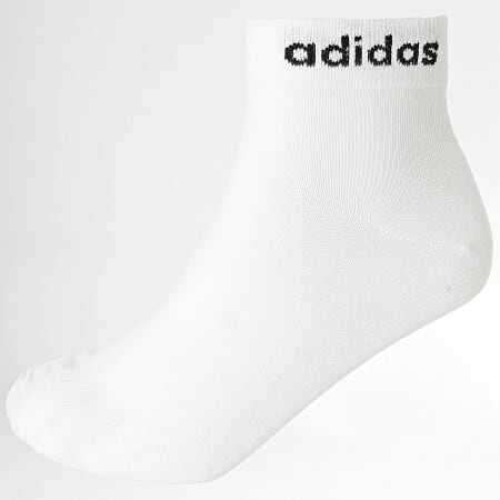 Adidas Performance - Lote de 3 Pares de Calcetines Linear IC1306 Negro Blanco Gris Brezo