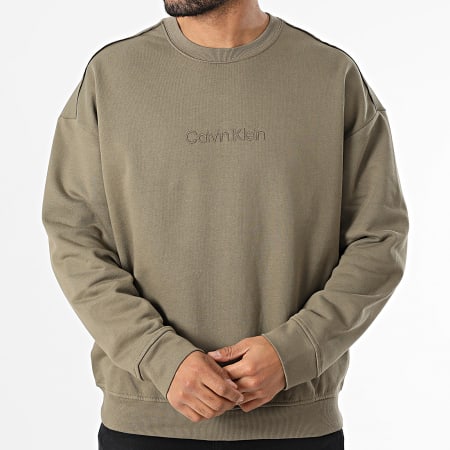Calvin Klein - Sweat Crewneck NM2724E Vert Kaki