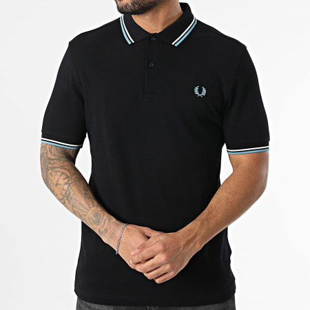 Fred Perry - Polo Manches Courtes Twin Tipped MM3600 Noir