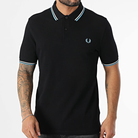 Fred Perry - Polo Manches Courtes Twin Tipped MM3600 Noir