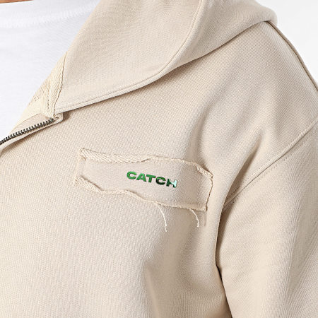 Ikao - Sweat Zippé Capuche Beige