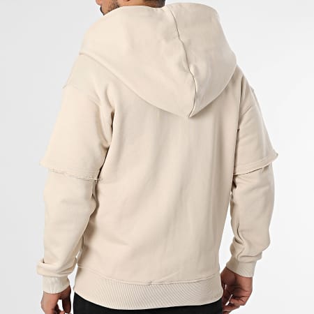 Ikao - Sweat Zippé Capuche Beige
