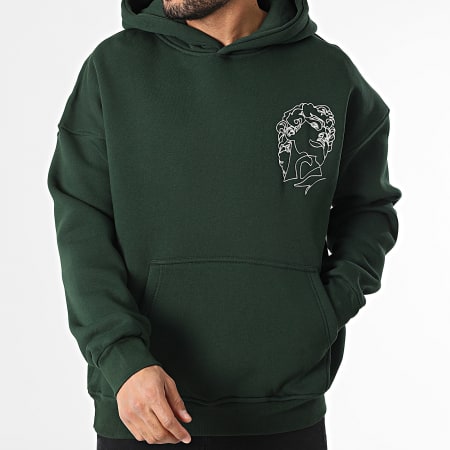 Ikao - Sweat Capuche Vert Foncé