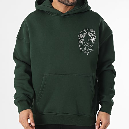 Ikao - Sweat Capuche Vert Foncé