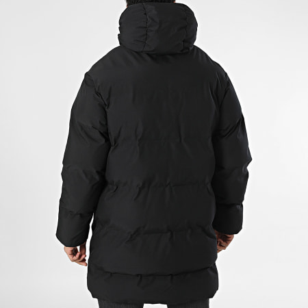 Jack And Jones - Parka negra con capucha Alpha