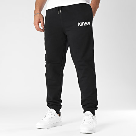 NASA - Pantalones Jogging Gusano Negro Blanco