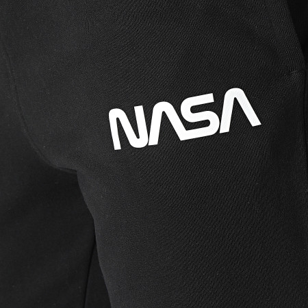 NASA - Pantalones Jogging Gusano Negro Blanco
