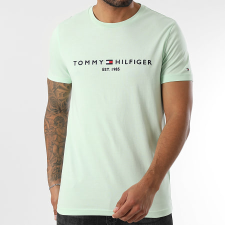 Tommy Hilfiger - Tee Shirt Logo 1797 Vert Clair