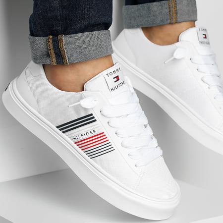 Baskets Lightweight Stripes Knit 2836 Blanc x Superlaced Gros Lacet Blanc