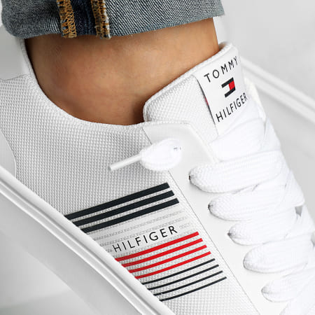 Baskets Lightweight Stripes Knit 2836 Blanc x Superlaced Gros Lacet Blanc