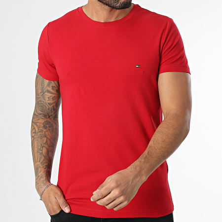 Tommy Hilfiger - Tee Shirt Slim Stretch 0800 Rouge