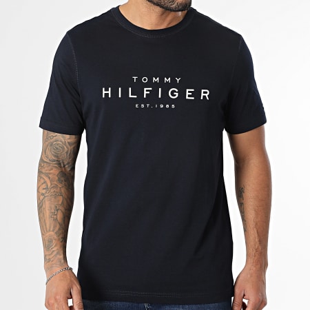 Tommy Hilfiger - Tee Shirt Big Hilfiger 7448 Bleu Marine